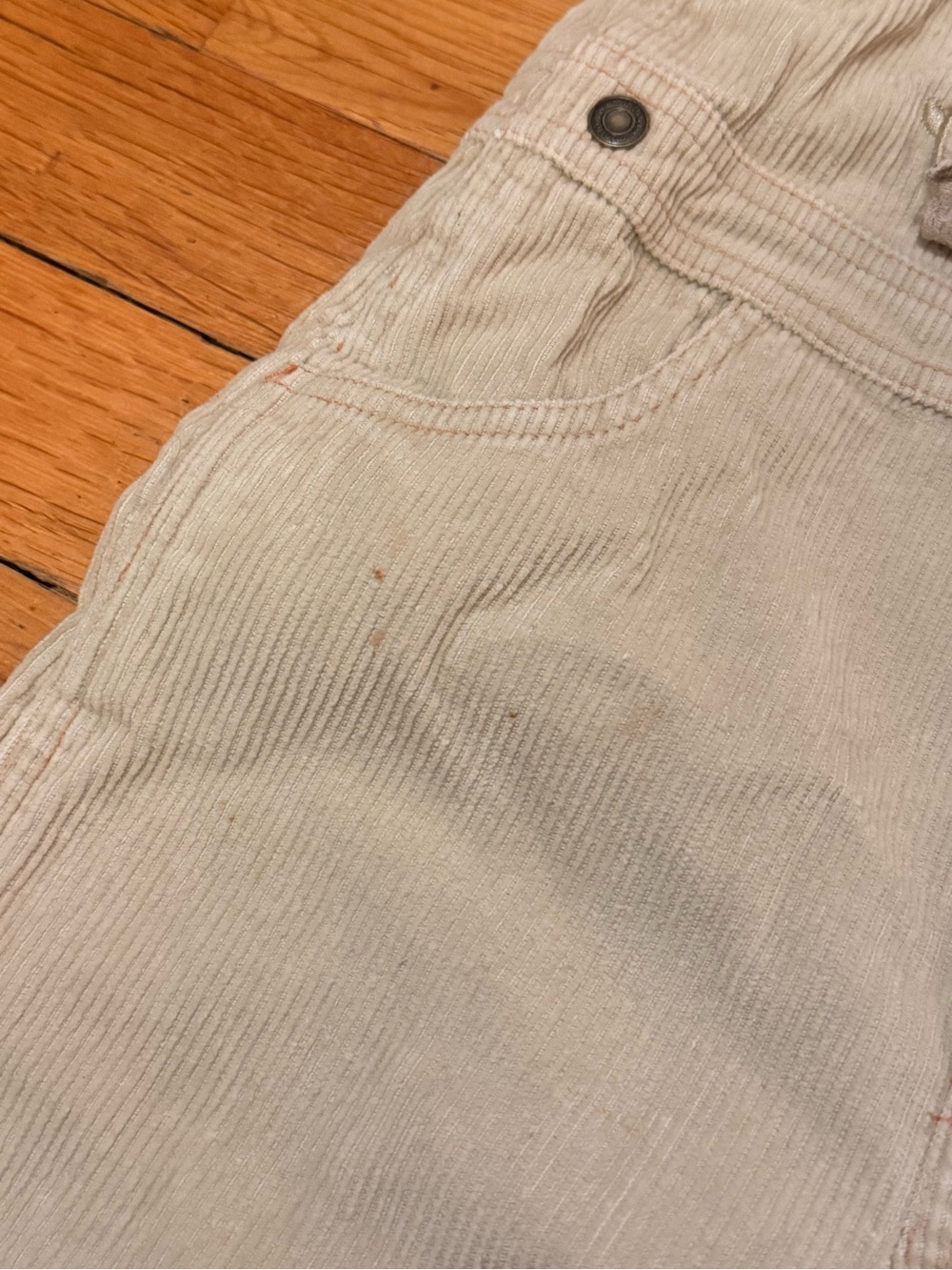 Minibasix Vintage Toddler Boys Corduroy Overalls Tan Mountain Animal 24 Months - Picture 3 of 6